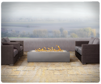 outdoor patio fireplace image